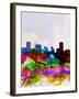 Baltimore Watercolor Skyline-NaxArt-Framed Art Print