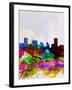 Baltimore Watercolor Skyline-NaxArt-Framed Art Print