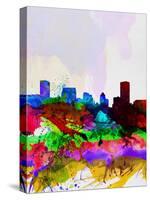 Baltimore Watercolor Skyline-NaxArt-Stretched Canvas