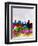 Baltimore Watercolor Skyline-NaxArt-Framed Art Print