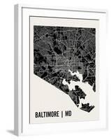 Baltimore-Mr City Printing-Framed Art Print