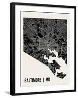 Baltimore-Mr City Printing-Framed Art Print