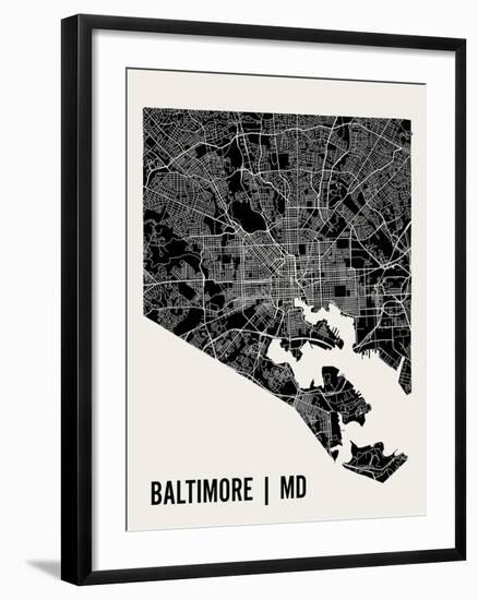 Baltimore-Mr City Printing-Framed Art Print