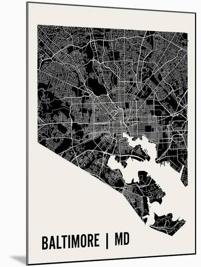 Baltimore-Mr City Printing-Mounted Art Print