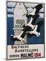 Baltische Ausstellung - Schweden Malmo Travel Poster-Ernst Norlind-Mounted Giclee Print