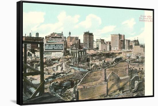 Baltmore after Great Fire-null-Framed Stretched Canvas