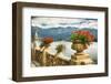 Balustrade With Lake View, Como, Italy-George Oze-Framed Premium Photographic Print