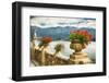 Balustrade With Lake View, Como, Italy-George Oze-Framed Premium Photographic Print