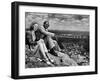 Bamangwato Tribal Chief Seretse Khama with Wife Ruth, Tribal Capital of Bechuanaland-Margaret Bourke-White-Framed Photographic Print