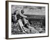 Bamangwato Tribal Chief Seretse Khama with Wife Ruth, Tribal Capital of Bechuanaland-Margaret Bourke-White-Framed Photographic Print