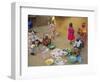 Bambara Women in the Market, Segoukoro, Segou, Mali, Africa-Bruno Morandi-Framed Photographic Print