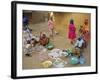 Bambara Women in the Market, Segoukoro, Segou, Mali, Africa-Bruno Morandi-Framed Photographic Print