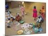 Bambara Women in the Market, Segoukoro, Segou, Mali, Africa-Bruno Morandi-Mounted Photographic Print