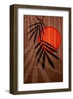 Bamboo and Red Sun I-Christine Zalewski-Framed Art Print