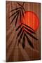 Bamboo and Red Sun I-Christine Zalewski-Mounted Art Print