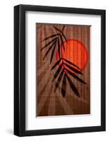 Bamboo and Red Sun I-Christine Zalewski-Framed Art Print