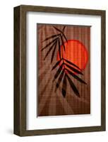 Bamboo and Red Sun I-Christine Zalewski-Framed Art Print