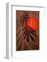 Bamboo and Red Sun I-Christine Zalewski-Framed Art Print