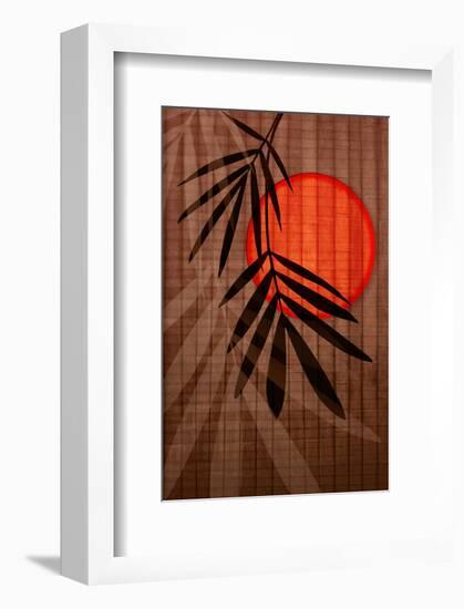 Bamboo and Red Sun I-Christine Zalewski-Framed Art Print