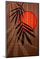 Bamboo and Red Sun I-Christine Zalewski-Mounted Art Print