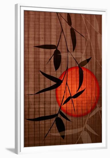 Bamboo and Red Sun II-Christine Zalewski-Framed Premium Giclee Print