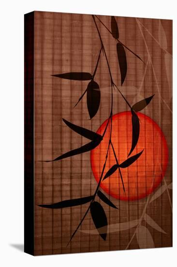 Bamboo and Red Sun II-Christine Zalewski-Stretched Canvas