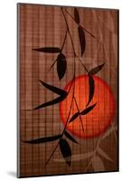 Bamboo and Red Sun II-Christine Zalewski-Mounted Art Print