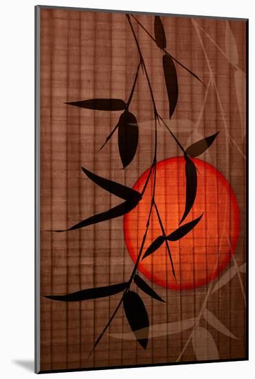 Bamboo and Red Sun II-Christine Zalewski-Mounted Art Print