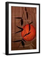 Bamboo and Red Sun II-Christine Zalewski-Framed Art Print