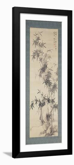 Bamboo and Rocks, 1838-Yamamoto Baiitsu-Framed Giclee Print