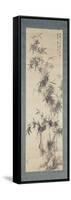 Bamboo and Rocks, 1838-Yamamoto Baiitsu-Framed Stretched Canvas