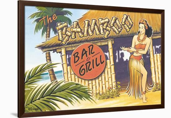 Bamboo Bar and Grill, Hawaii-Kerne Erickson-Framed Art Print