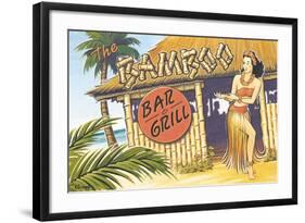 Bamboo Bar and Grill, Hawaii-Kerne Erickson-Framed Art Print