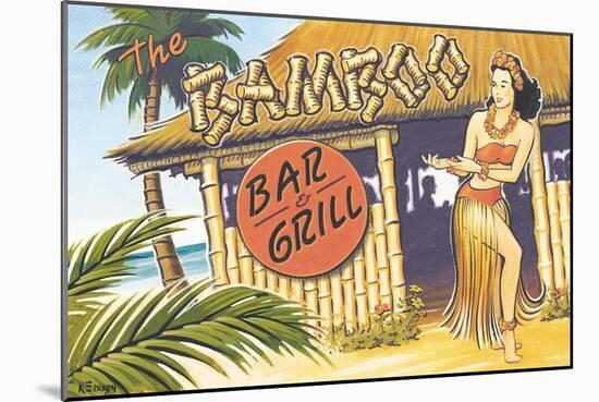 Bamboo Bar and Grill, Hawaii-Kerne Erickson-Mounted Art Print