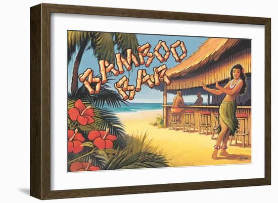 Bamboo Bar, Hawaii-Kerne Erickson-Framed Art Print