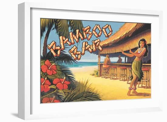 Bamboo Bar, Hawaii-Kerne Erickson-Framed Art Print