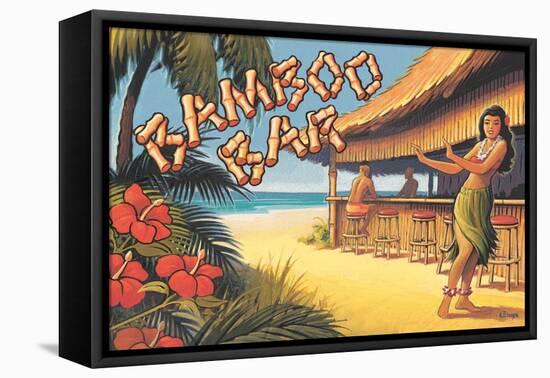 Bamboo Bar, Hawaii-Kerne Erickson-Framed Stretched Canvas