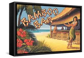 Bamboo Bar, Hawaii-Kerne Erickson-Framed Stretched Canvas