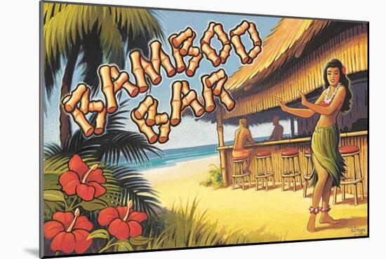 Bamboo Bar, Hawaii-Kerne Erickson-Mounted Premium Giclee Print