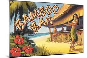 Bamboo Bar, Hawaii-Kerne Erickson-Mounted Premium Giclee Print