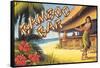 Bamboo Bar, Hawaii-Kerne Erickson-Framed Stretched Canvas