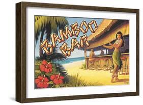 Bamboo Bar, Hawaii-Kerne Erickson-Framed Art Print