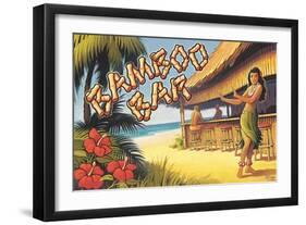 Bamboo Bar, Hawaii-Kerne Erickson-Framed Art Print