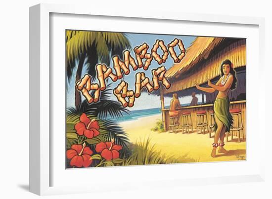 Bamboo Bar, Hawaii-Kerne Erickson-Framed Art Print