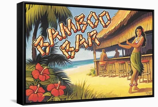 Bamboo Bar, Hawaii-Kerne Erickson-Framed Stretched Canvas