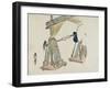 Bamboo Blinds Vending Stand-Shibata Zeshin-Framed Giclee Print