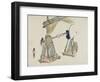 Bamboo Blinds Vending Stand-Shibata Zeshin-Framed Giclee Print