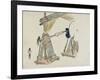 Bamboo Blinds Vending Stand-Shibata Zeshin-Framed Giclee Print