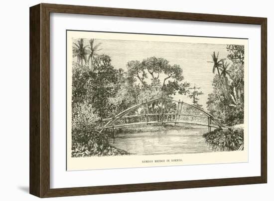 Bamboo Bridge in Borneo-null-Framed Giclee Print