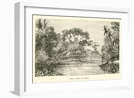 Bamboo Bridge in Borneo-null-Framed Giclee Print